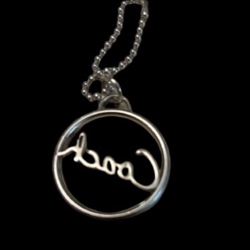 Coach round script replacement metal key fob bag charm - Picture 2 of 2